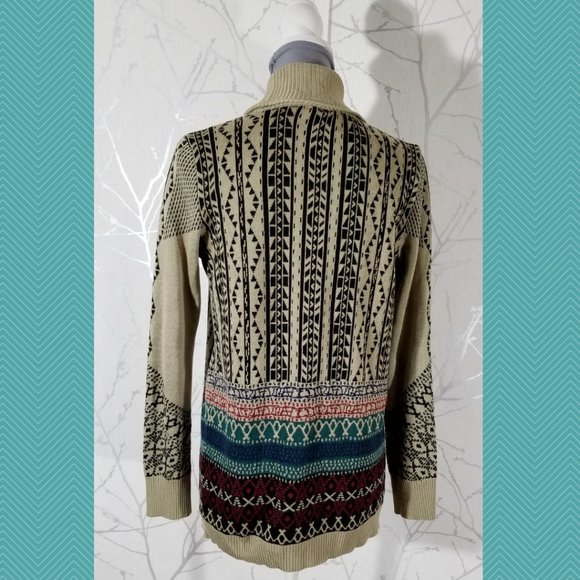 Staring at Stars Aztec Open Waterfall Cardigan - Picture 4 of 6